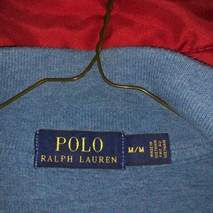 Teal 1/4 Poli quarter zip pull over